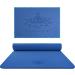 Hatha Yoga Extra Thick TPE Yoga Mat - 72 x 32 - 1/2 Thickness - Eco Friendly SGS Certified - High Density Anti-Tear Bolster - Blue - Buy Online on SooperMarket.com