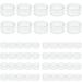 50 pieces transparent empty jars 5 ml cream jar mini jars with screw cap for cosmetics lip balm
