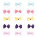 WVRLY 15Pcs Puppy Dog Hair Bow with Alligator Clips Pet Hair Bows Pet Grooming Hairpin Kitten Bow Barrettes Small Dogs Bowknot Hair Clip for Puppies Cats and Other Small Pets