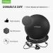 Trideer Ball Chair 65cm with Base & Bands | Exercise & Stability Ball for Home Gym | Balance & Abs Workout | Relieve Back Pain | Black - Buy Online on SooperMarket.com