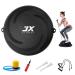JX FITNESS 58cm Balance Half Ball Trainer, Stability Exercise Yoga Half Ball with Resistance Bands & Pump - Improve Core and Ab Strength with Full Body Home Gym Workouts Or Fitness Training black