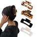 Aaiffey 4PCS Non-Slip Tortoise Hair Claw Clips | Stylish Leopard Hair Clamps for Strong Hold | Hair Styling Accessories for Women and Girls - Buy Online on SooperMarket.com