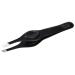 PROFESSIONAL BEVELLED GRIPPING EYEBROW TWEEZERS HAIR BEAUTY TWEEZERS PROFILE SOLE - Black