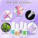 Dip Powder Nail Kit - 4 Color Starter Set with 4 Dipping Powders & 4 Liquid Polishes - Purple Blue Acrylic System - Buy Online on SooperMarket.com