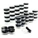 5 Gram Cosmetic Containers 50pcs Sample Jars Tiny Makeup Sample Containers with lids (Black) 50 Count Black