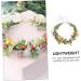 Gogogmee Artificial Flower Headband Headband Bridal Headpieces for Wedding Floral Wreath Headband Boho Hair Ties Lady Headband Flower Rose Wreath Bridal Fairy Headpiece Tiara Fabric - Buy Online on SooperMarket.com