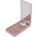 Huairdum Makeup Brush Set with Mirror LED Makeup Brush Box with Mirror for Home for Travel - Buy Online on SooperMarket.com