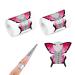200PCS Nail Forms for Acrylic Nails Nail Extension Forms Poly Gel Nail Forms Strong Paper Nail Forms for Nail Builder Nail Shaper (Butterfly Shape)