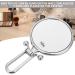Nofaner Double-Sided 10x Magnifying Makeup Mirror with Foldable Handle - Silver | Handheld, Table, and Travel Friendly - Buy Online on SooperMarket.com
