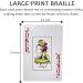MUROCEA Large-Print Braille Playing Cards | Vision Impairments Entertainment - Buy Online on SooperMarket.com