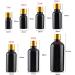 Tianzd 6-Pack 15ml Gloss Black Glass Bottles - Sealed Stopper & Gold Cap for Fragrance Oil & Aromatherapy - Ideal for Travel & Massage - Buy Online on SooperMarket.com
