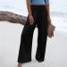 Viyabling Women's Beach Summer Linen Palazzo Pants - Wide Leg Floral Print Trousers - Buy Online on SooperMarket.com