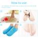 Moisturizing Gel Socks - 2 Pairs of Reusable Soft Socks with Essential Oil Treatment for Dry Skin Pink & Blue - Buy Online on SooperMarket.com