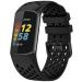 TopPerfekt Sport Bands Compatible with Fitbit Charge 5, Adjustable Breathable Soft Silicone Sport Replacement Watch Band Straps Wristbands Bracelet for Charge 5 Activity Tracker Women Men 1-Black
