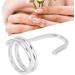 TYCIONG Decorative Nail Ring Fashion Fingertip Jewelry Nail Art Ring Ladies Wearing Nail Accessories (3050 platinum) - Buy Online on SooperMarket.com