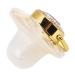 Heart-Shaped Baby Pacifier Nipple with Rhinestones - Safe & Flexible Gold Design for International Shipping - Buy Online on SooperMarket.com