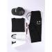 JMIERR Men's Tapered Gym Running Sweatpants Large - Black | Athletic Joggers with Pockets - Buy Online on SooperMarket.com