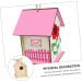 Unomor 2-Station DIY Wooden Bird Nest & House for Little Birds - Unfinished Birdhouses for Crafting - Buy Online on SooperMarket.com