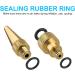 Flintronic Bicycle Valve Adapter Set - 15 Pieces for DV SV AV & Dunlop Flash Valves | Cone Adapters & Ball Needles for Bicycles Air Mattresses & Balls - International Shipping Available - Buy Online on SooperMarket.com