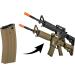 Lancer Tactical Full Metal M4/M16 300 Round High Cap Airsoft Magazine - Tan - Buy Online on SooperMarket.com
