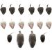 QUOZUO Cat Mouse Toys Rattle Furry Cat Mice Pet Toys with Rattles for Pet Cat Kitten 16pcs Black and white - Buy Online on SooperMarket.com