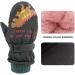 XIAOHAWANG Kids Ski Gloves - Waterproof Dinosaur Mittens for Boys & Girls 2-8 Years - Blackish Green - Buy Online on SooperMarket.com