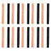 Epodmalx 20 Pack Adjustable and Breathable Replacement Wristband Soft Wristband for Heart Rate Monitor - (Black+Orange)