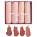 4 Pack Semi Matte Lipstick Set Orange Pink Tones Velvet Matte Finish Super Creamy & Smooth High-Pigmented Long Lasting Non-Stick Cup Waterpoof Lipsticks for Women (Peachy Nude)
