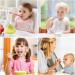 Vicloon 4 Pcs Silicone Baby Spoons - Self-Feeding Weaning Spoons for Kids, Toddlers, Children, Infants - Khaki Series - Buy Online on SooperMarket.com