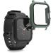 kwmobile 2-Pack Black/Green Cover for Huami Amazfit GTS 2 - Tempered Glass with Plastic Frame - Buy Online on SooperMarket.com