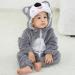 COOKY.D Baby Hooded Rompers for 3-6 Months - Koala Design | Winter Flannel Jumpsuit Pajamas for Infants 2-36 Months - Buy Online on SooperMarket.com
