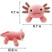 YILITI Axolotl Stuffed Animal Toy 10.8 - Cute Axolotl Plushie Doll Pillow for Kids & Adults (Pink) - Buy Online on SooperMarket.com