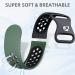 Maledan 4 Pack Sport Band for Fitbit Versa 3/Sense, Soft Replacement Wristband Set for Men and Women - Black Navy/Coal Black/Black Gray/Black Pine - Size L 7.1 - 8 - Buy Online on SooperMarket.com