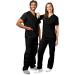 Adar Universal Unisex Scrubs - Drawstring Scrub Set in Medium Black - Buy Online on SooperMarket.com