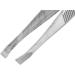 High-Quality Silver Eyebrow Tweezers - 9 cm Carbon Steel Inclined Tip for Precision Hair Removal - Buy Online on SooperMarket.com