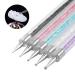 NATUCE 5 Pcs Nail Art Brush Set - Double Ended Nail Design Pens (6/8/10/12/15 mm) for Professional Nail Art - Buy Online on SooperMarket.com