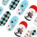 DANNI & TONI 28 Stickers Semi Cured Gel Nail Polish Strips Gel Nail Stickers (Mr. Rabbit) Salon-Quality Gel Nail Polish Strips Manicure Stickers Set