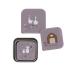 L SSIG snack box set of 3 stainless steel 3 pieces Tiny Farmer lilac
