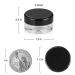 Accmor 100pcs 3g Empty Sample Containers with Lids - Cosmetic Jars + 5 Mini Spatulas - Buy Online on SooperMarket.com
