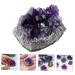 Cabilock 4pcs Amethyst Cluster Rock Purple Rough Gemstones Natural Crystal Decoration Amethyst Cave Agate - Buy Online on SooperMarket.com
