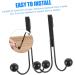 NAMOARLY 2pcs Double Hook Wall Mounted Clothes Rack Door Clothes Hangers Punch- Hook Back Door Nail 14x9cm Black - Buy Online on SooperMarket.com