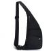 Peicees Sling Bag for Men Women Shoulder Bag Backpack Strap Pockets Chest Bag for Running Hiking Camping Exercise Outdoor S_black
