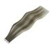 Youngsee Ombre Tape In Extensions - 55cm Real Hair Light Ash Brown to Blonde 5pcs 12.5g #7/7/ic - Premium Virgin Quality for Ultimate Style - Buy Online on SooperMarket.com