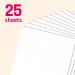 25 Sheets  White Cardstock Paper Heavyweight - 110 lb. Cover  12 x 12 White 25 Sheets - Buy Online on SooperMarket.com