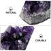 Cabilock 4pcs Amethyst Cluster Rock Purple Rough Gemstones Natural Crystal Decoration Amethyst Cave Agate - Buy Online on SooperMarket.com