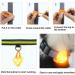 LaRoo Safety LED-Flashing Light for Dogs Cats LED-Light Pendant Keyring Clip on Dog Collar Charms Blinker Light Waterproof Safety Light for Walking the Dog and Outdoor Sports Silicon orange - Buy Online on SooperMarket.com