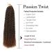 Passion Twist Hair - 7 Packs 18-Inch Water Shaft Bohemian Crochet Extensions (T1B-30#) | YDDM Authentic Hair - Buy Online on SooperMarket.com