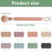 Silquet Silicone Pacifier Chain 2-Pack | Soft Durable Clips for Boys & Girls | Apricot & Camera Designs - Buy Online on SooperMarket.com