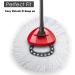 4 Pack Spin Mop Replacement Heads | Compatible with O Cedar EasyWring Mop | 100% Microfiber | Machine Washable | Easy to Replace | Deep Cleaning | 1 Tank System - Buy Online on SooperMarket.com