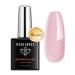 Modelones Builder Nail Gel Nude Glitter Pink Gel Builder for Nails 8-in-ONE Builder Nail Strengthener Hard Gel Color Base Extension Gel Builder Gel in a Bottle Gift for Women 15ML